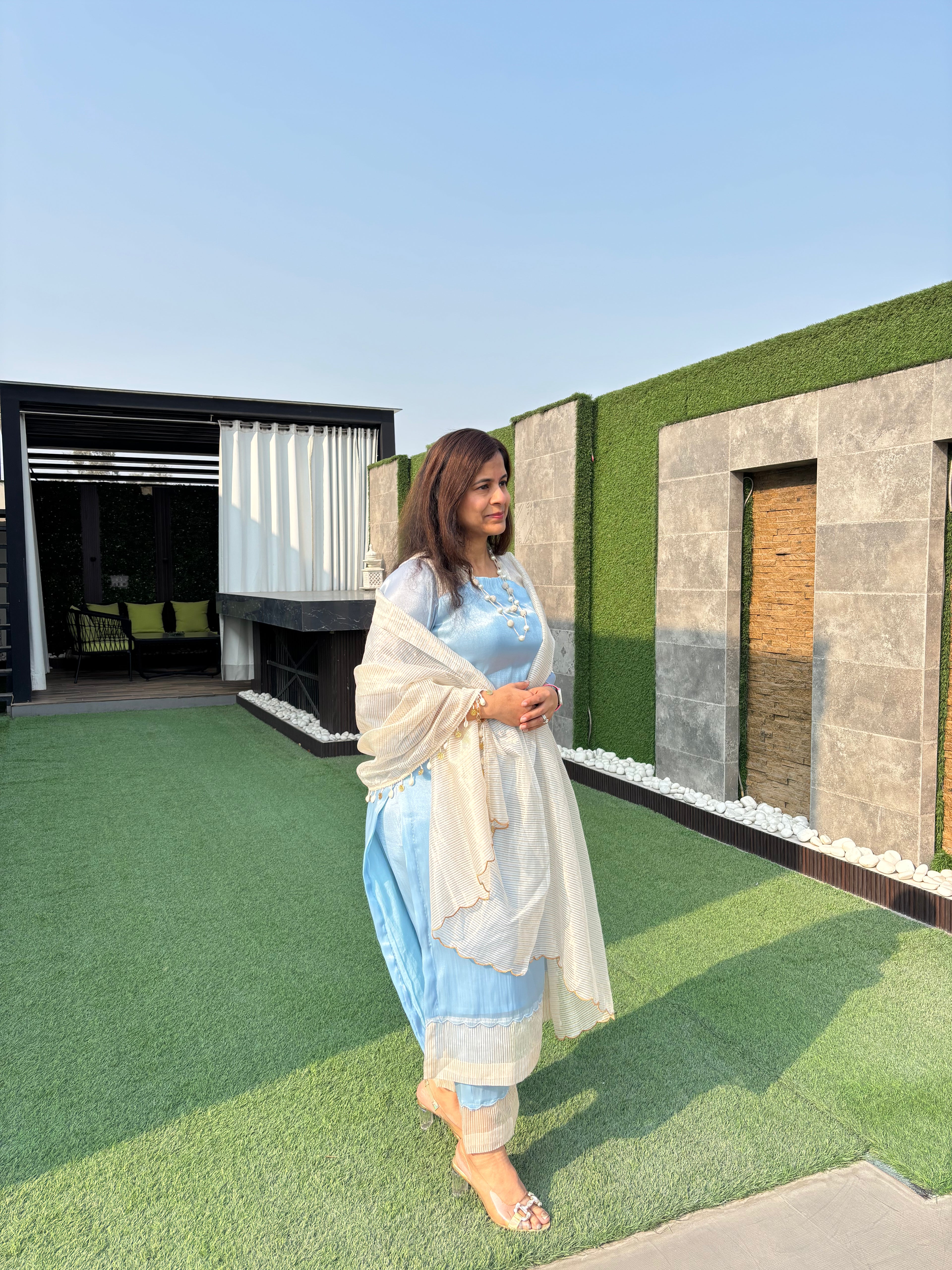 Heer three-piece organza set by GINNI:The Label